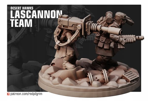 Desert Hawks Lascannon Team – Red Pilgrim Miniatures