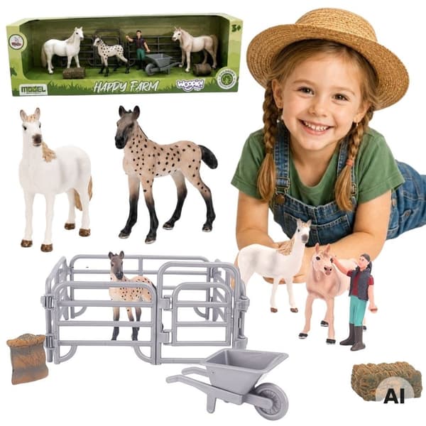 FARM FIGURINE SET. ACCESSORIES