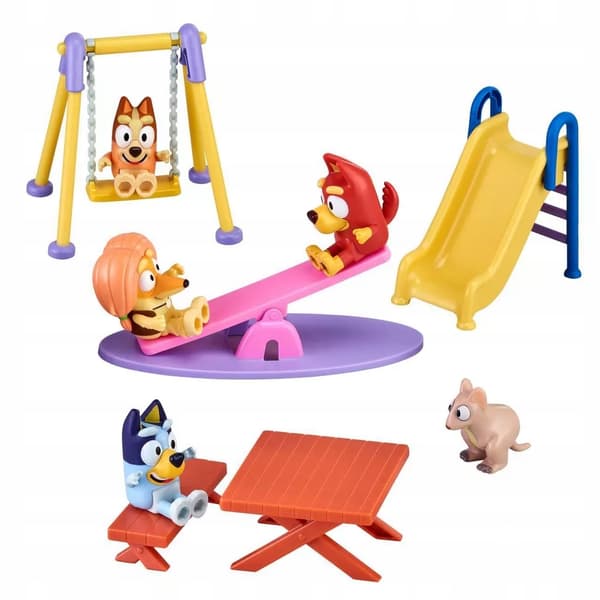 Moose Toys Bluey Playground Toy Set with Plastic Figures