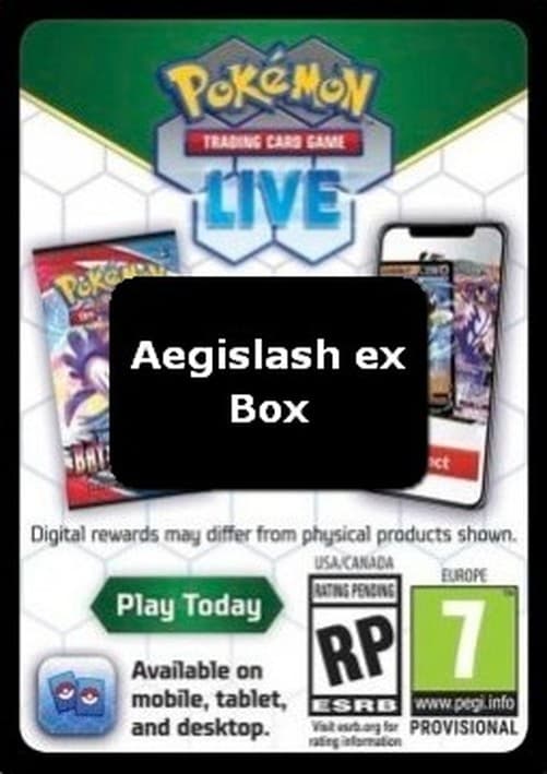 Pokemon Live Code Card