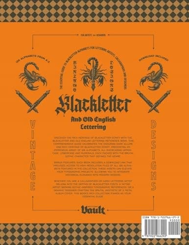 Blackletter and Old English Lettering Reference Book: The Essential Guide