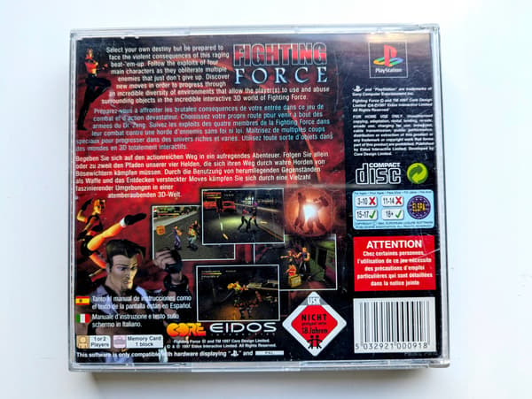 *** FIGHTING FORCE PLAYSTATION 1 PS1 PSX PSONE *** 3AAA