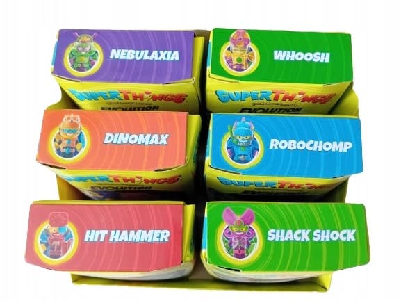 SUPER THINGS - EVOLUTION - KAZOOM KID ALL 6 GLOW-IN-THE-DARK