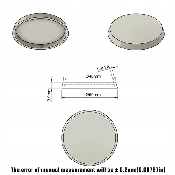 Model: Plastic Bases – Round Display Plate for Figurines – Set of 10