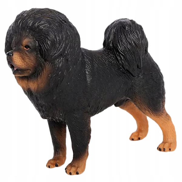 BLACK DECORATIVE PVC DOG MODEL – REALISTIC FIGURINE