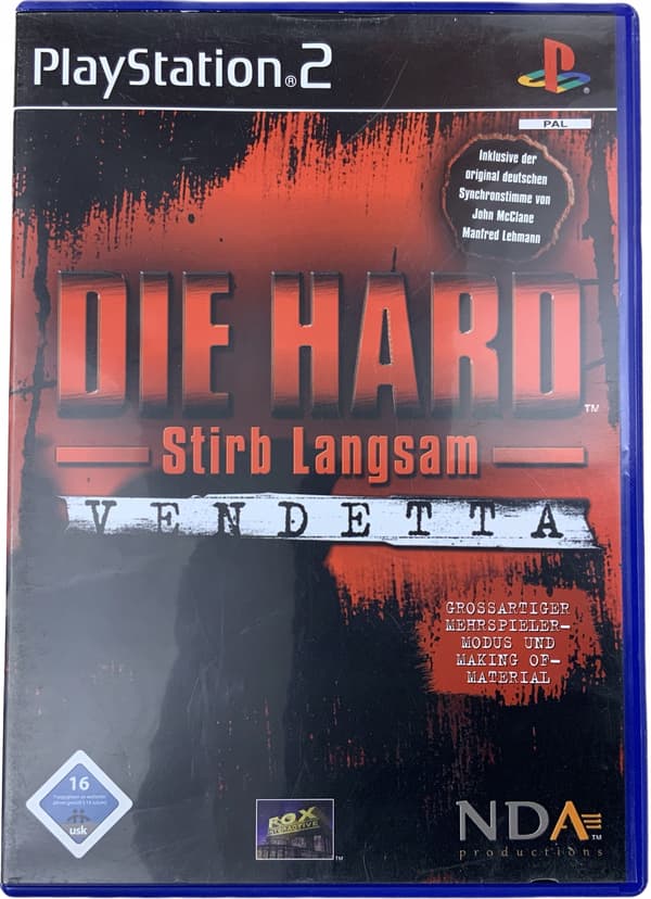 DIE HARD VENDETTA – album, in excellent condition, complete PS2 set
