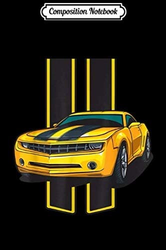 Composition Notebook: Rally Stripe Classic American Muscle Car Journal/Notebook