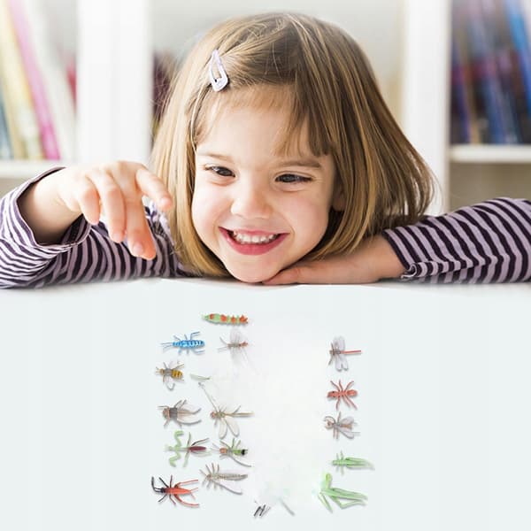 22 PLASTIC TOYS – COLOURFUL ARTIFICIAL INSECT MODELS FOR CHILDREN