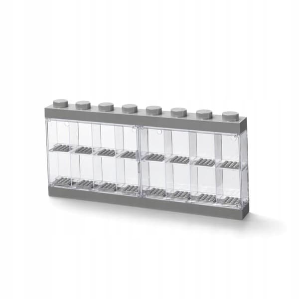 LEGO MINIFIGURE DISPLAY CASE, 16, GREY