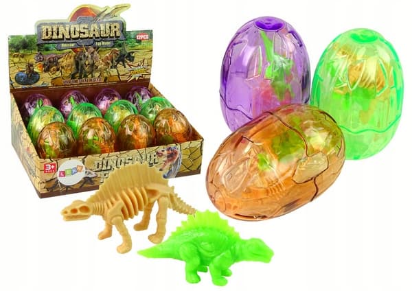Large Dinosaur Egg 2 Dinosaur Egg Figurines 9 cm