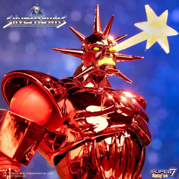SilverHawks Ultimates Mon*Star Action Figure in Metallic Style, 18 cm