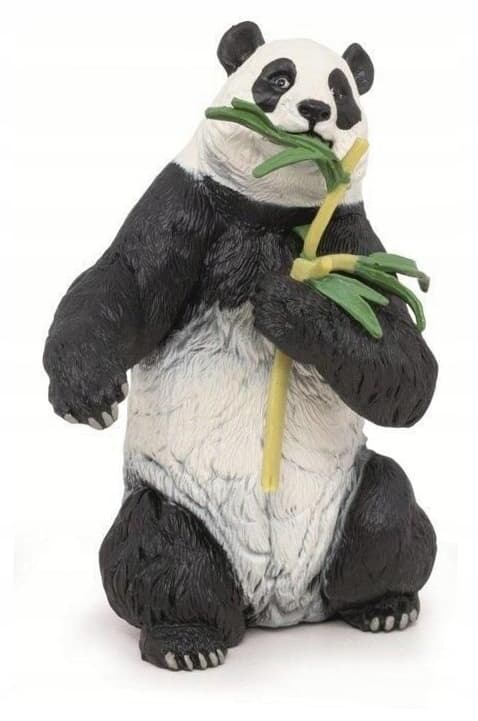 A panda with bamboo