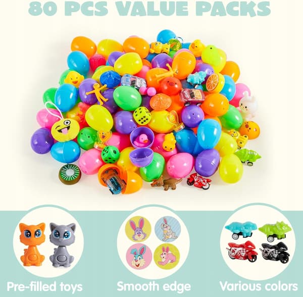 SURPRISE EGGS, VARIOUS TOYS, EGG HUNT, VIRAL EASTER GAME