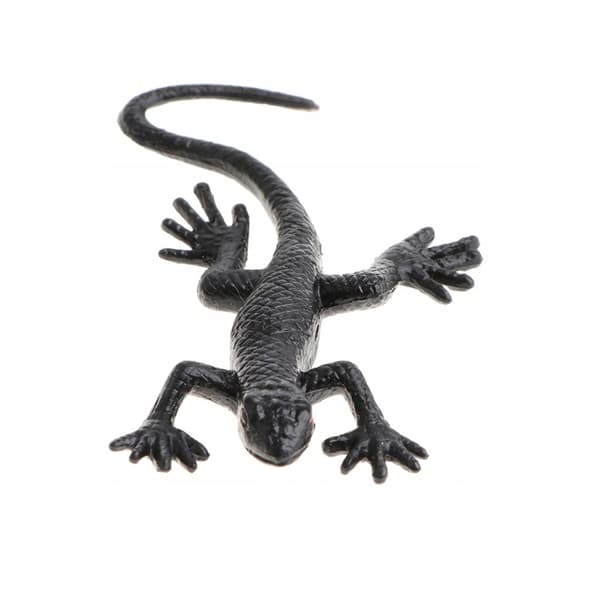 10 Vivid Reptile Animal Rubber Gecko Educational Model Figures