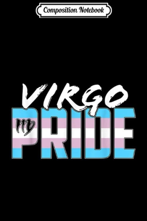 Composition Notebook: Transgender Virgo Pride Flag Zodiac Sign Journal/Notebook