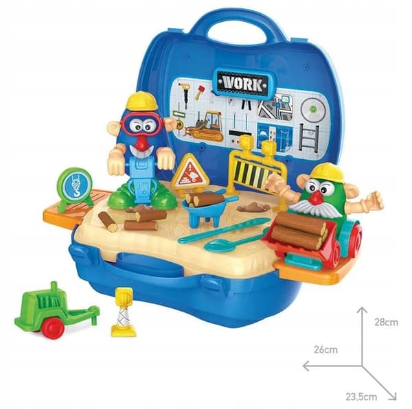 PLASTICINE SET: Construction Site Suitcase with 39 Accessories – GIRO 3+