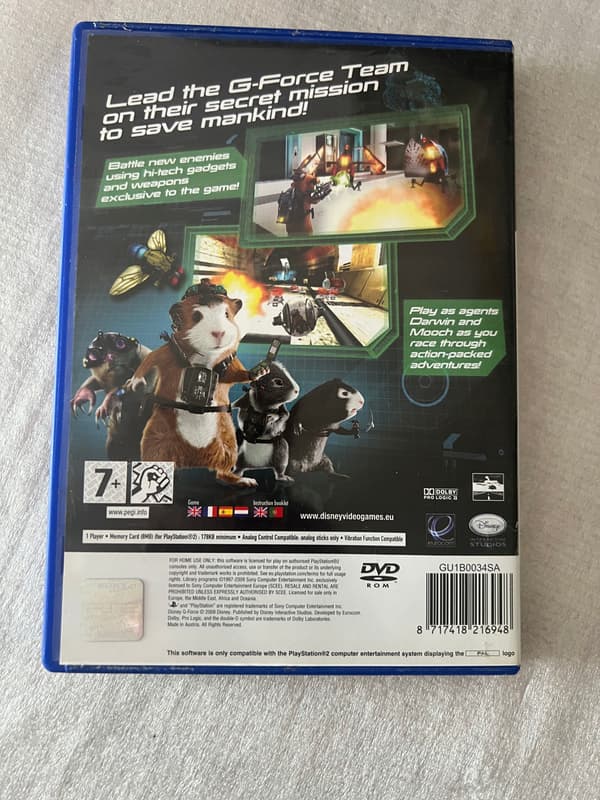 DISNEY G-FORCE PS2