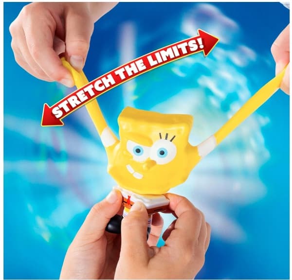 SONGEBOB STRETCH ARMSTRONG STRETCHABLE FIGURINE AND SOFT SQUISHY TOY