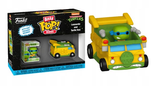 Funko Bitty Pop! - Ride: TMNT - Leonardo and the Turtle Van (Miniature) - 05