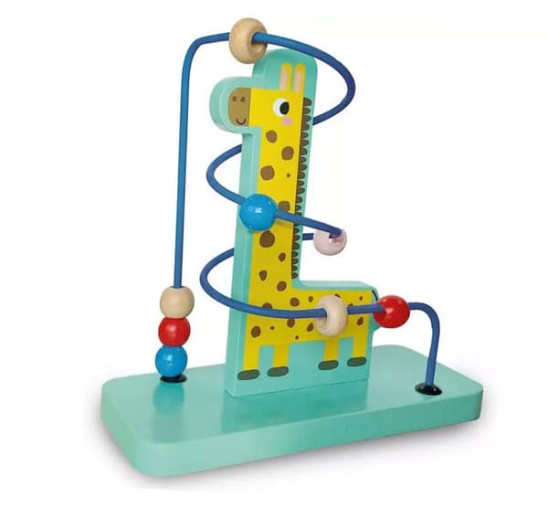 SES Creative wooden giraffe bead maze