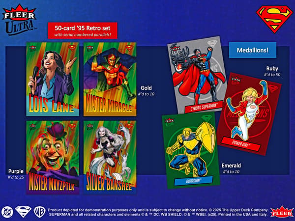 Upper Deck Fleer Ultra Superman Hobby Pack Cards