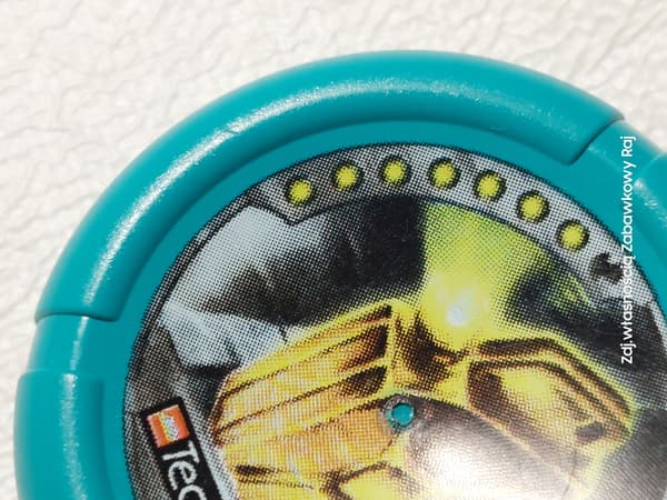 LEGO 32171pb024 Slizer Disk City 7 Pips Dark Turquoise