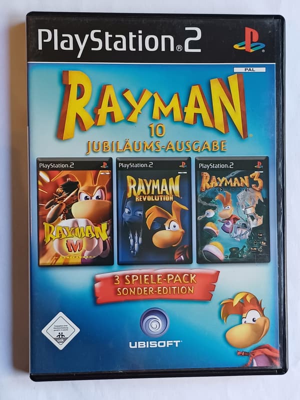 Rayman 10th Anniversary, PlayStation 2, PS2, no booklet