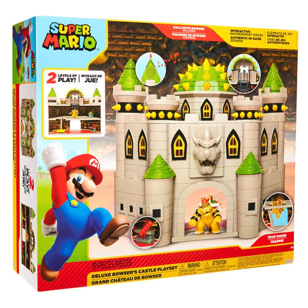 Bowser’s Castle Play Set with Deluxe Mario Bros Figures