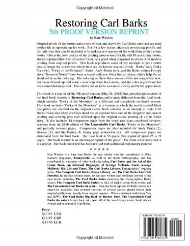 Restoring Carl Barks’ 5th Proof Version Reprint