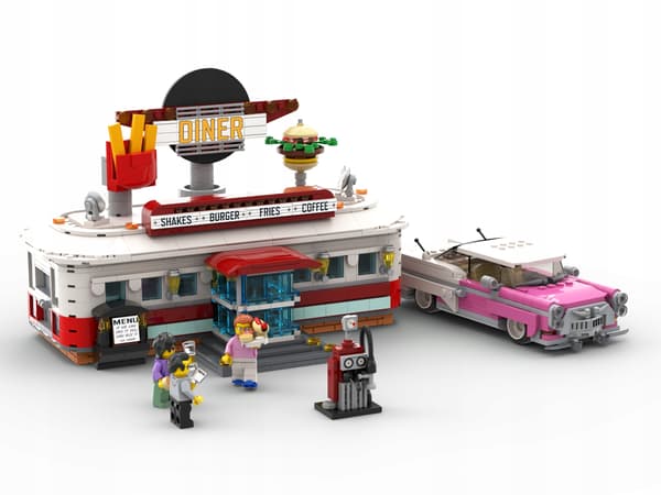 LEGO 1950s Restaurant Set – 1,379 pieces