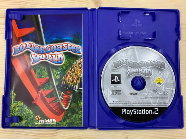 ROLLERCOASTER WORLD – PS2 game, in very good+ condition, complete set