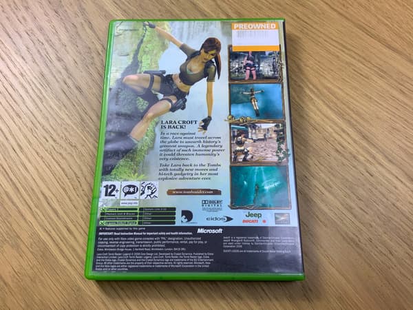 TOMB RAIDER LEGEND – disc in excellent condition, XBOX CLASSIC launch edition