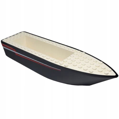 LEGO Boat / Boat Hull 24 x 6 x 3 bfloat1c01pb01 Black / Black Second-hand