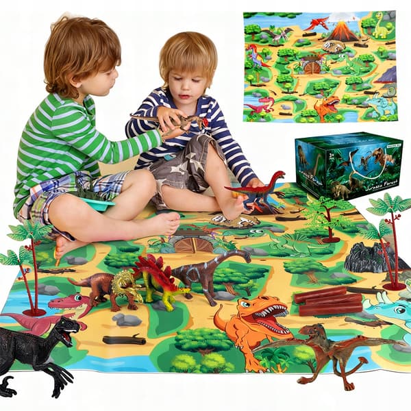 DINOSAUR FIGURINE SET – JURASSIC PARK – VARIOUS SPECIES – T-REX SET