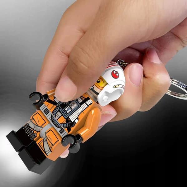 LEGO STAR WARS Luke Skywalker Pilot Keyring Torch Keyring Star Wars