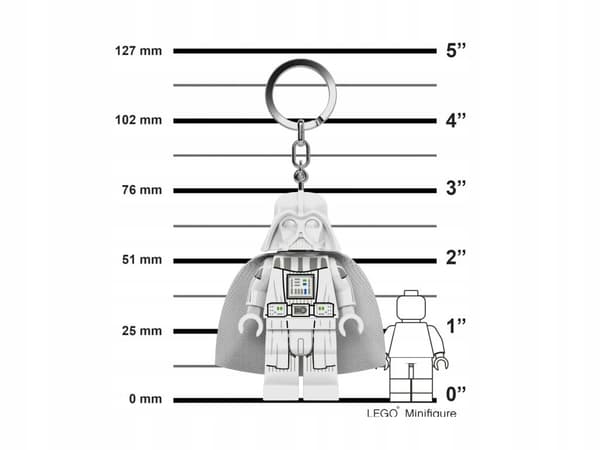 LEGO Star Wars KE247 LED Jedi Vader Keyring Torch