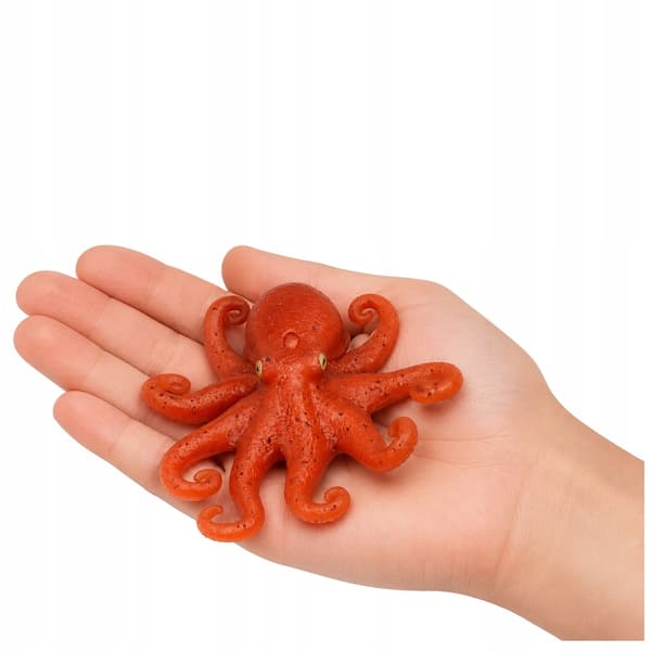 Rubber Octopus Figurine – Stretchy, Realistic, Sea Creature, 14cm