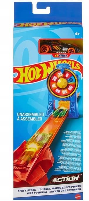 HOT WHEELS CAR TRACK: BASIC CHALLENGE – SPIN AND WIN + 1 CAR
