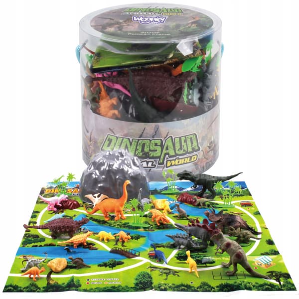 WOOPIE DINOSAUR FIGURINE SET, 34 PIECES