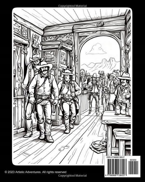Colour the Wild Frontier: A Journey Through the Old West