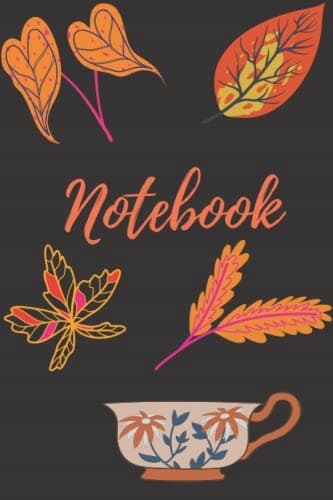 Notebook: Colourful Blank Notebook in an Autumnal Style