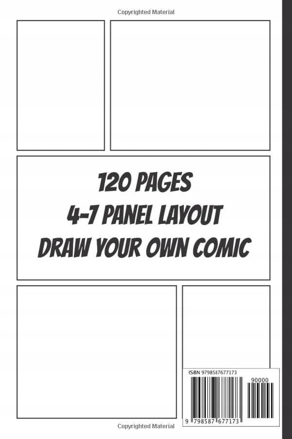Blank Comic Book: Draw Your Own Comics | 120 Blank Pages For Your Own Com