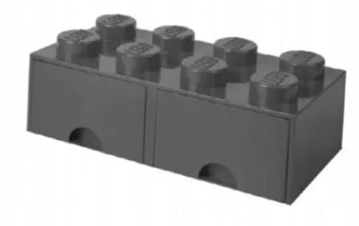 LEGO 2-Drawer Container for Bricks, 8, Dark Grey, 50cm, NHG