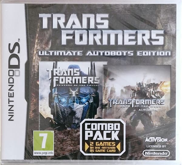 TRANSFORMERS ULTIMATE AUTOBOTS EDITION STICKER SHEET – NINTENDO DS