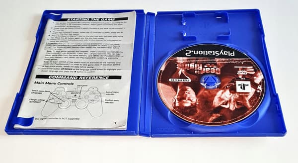 The game Dead to Rights for PS2