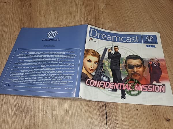 CONFIDENTIAL MISSION – DREAMCAST DC without the game – MANUAL ONLY!