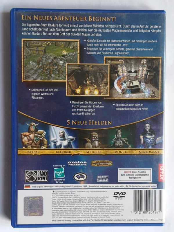 Baldur's Gate: Dark Alliance II, PS2
