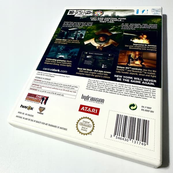 Alone in The Dark | Nintendo Wii | 3xA SET