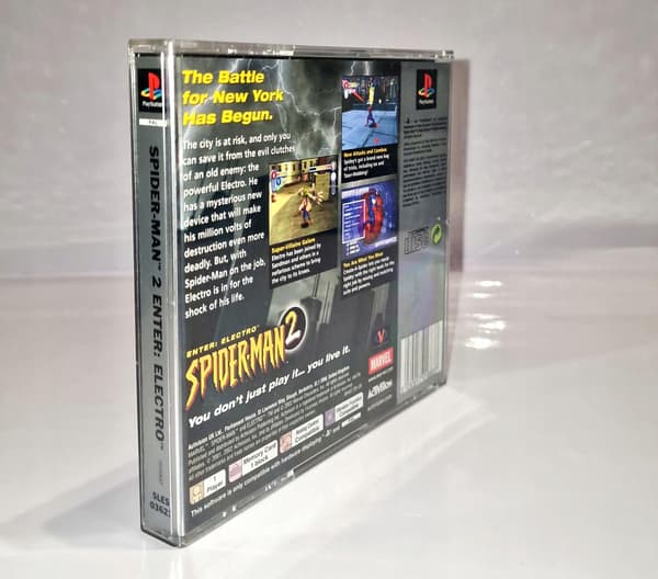 Spider-Man 2: Enter Electro PSX 3XA Game Disc + Manual