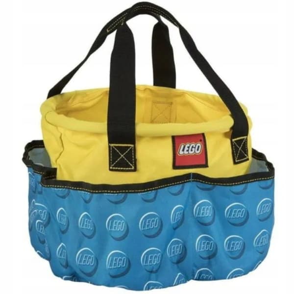 LEGO BAG, BUCKET, FABRIC CONTAINER FOR BRICKS, LARGE, BLUE